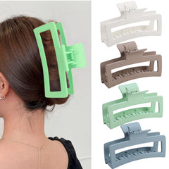 ZYTJ front view of XL matte claw clip showing full shape and hold