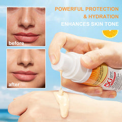 ZZCQzeze tucked in cosmetic pouch for easy on-the-go reapplication