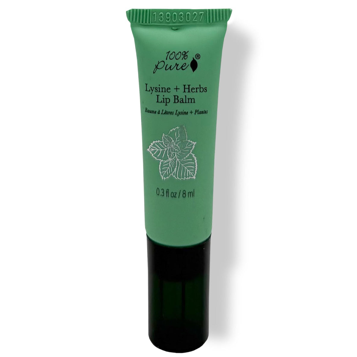 100% PURE front packaging showing balm tube and clean-label benefit