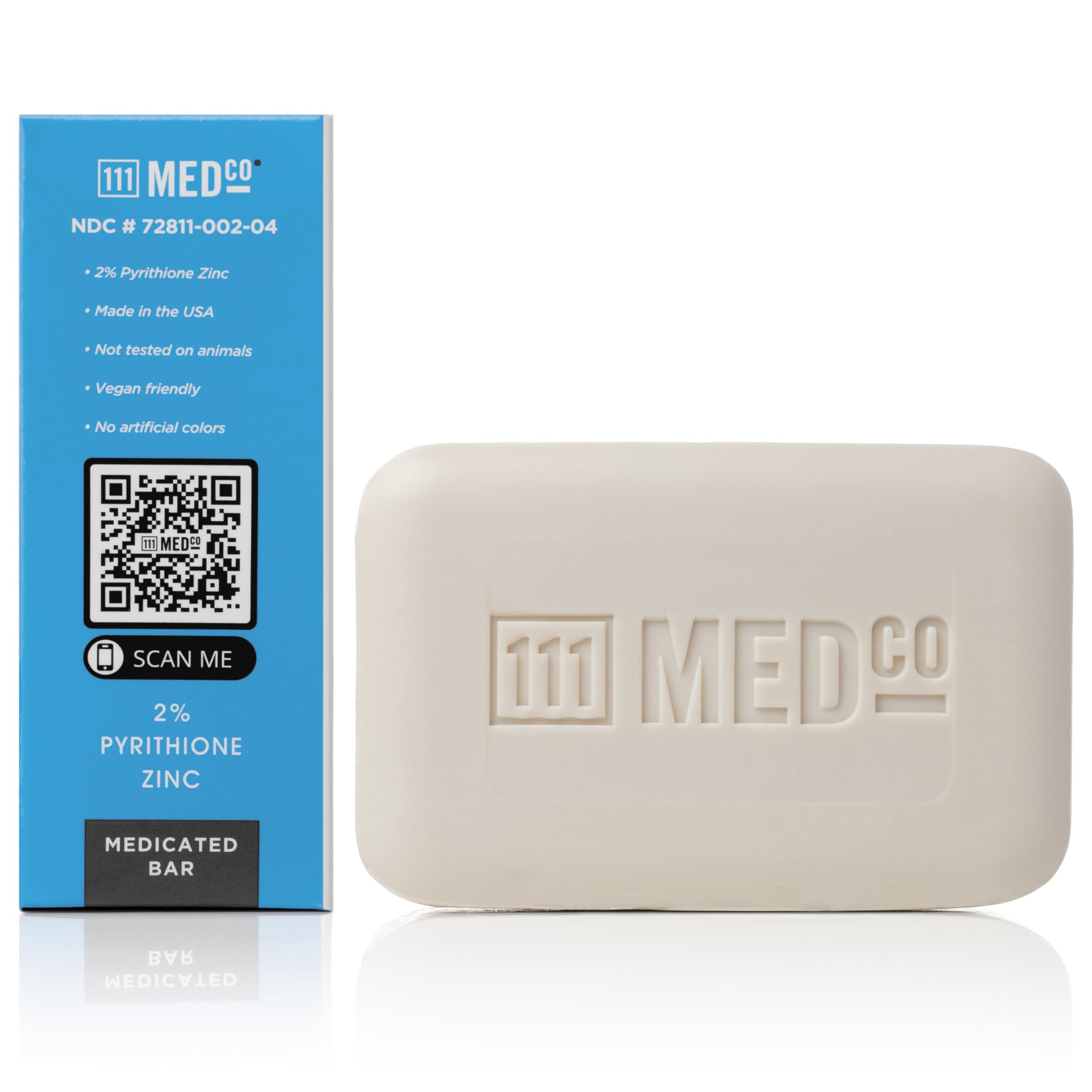 111MedCo lather on scalp demonstrating targeted anti‑dandruff use