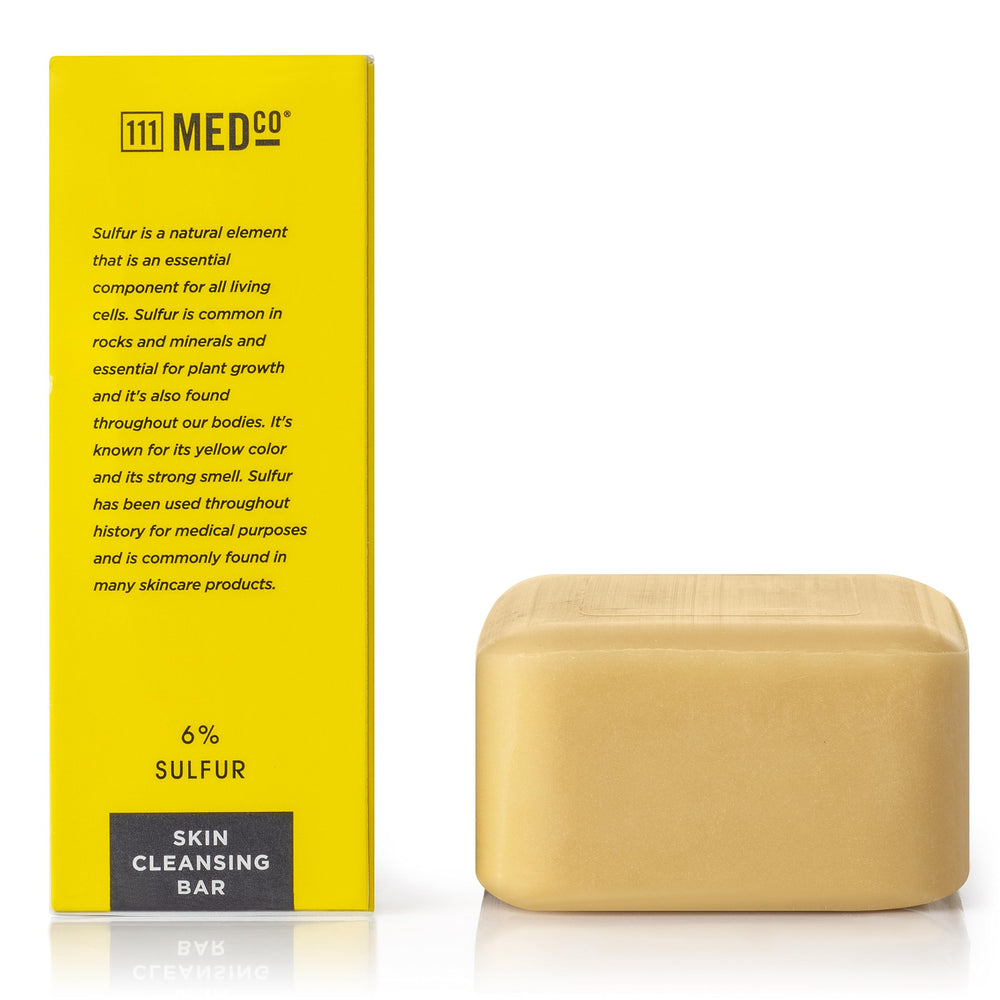 111MedCo bar surface close up highlighting texture and easy lather benefit