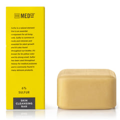 111MedCo bar surface close up highlighting texture and easy lather benefit