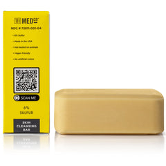 111MedCo bar producing creamy lather to cleanse oil and impurities