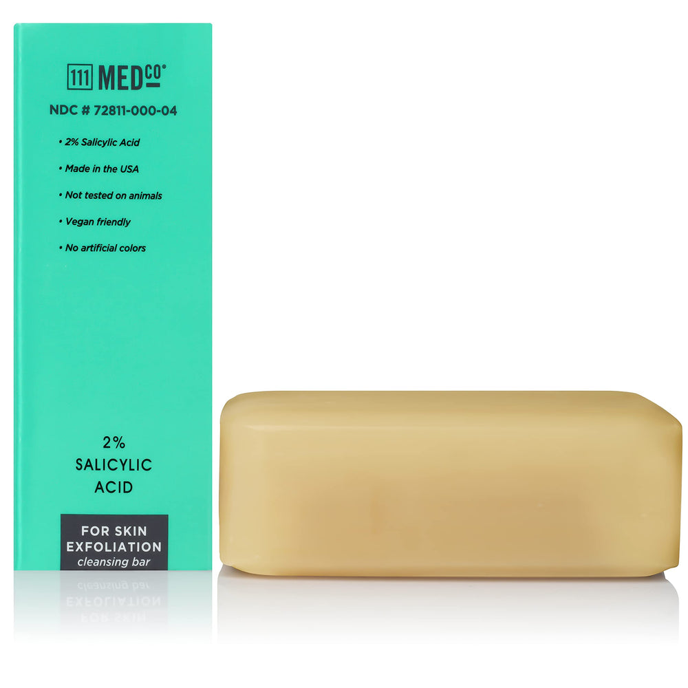 111MedCo applied with washcloth to face showing targeted cleansing benefit