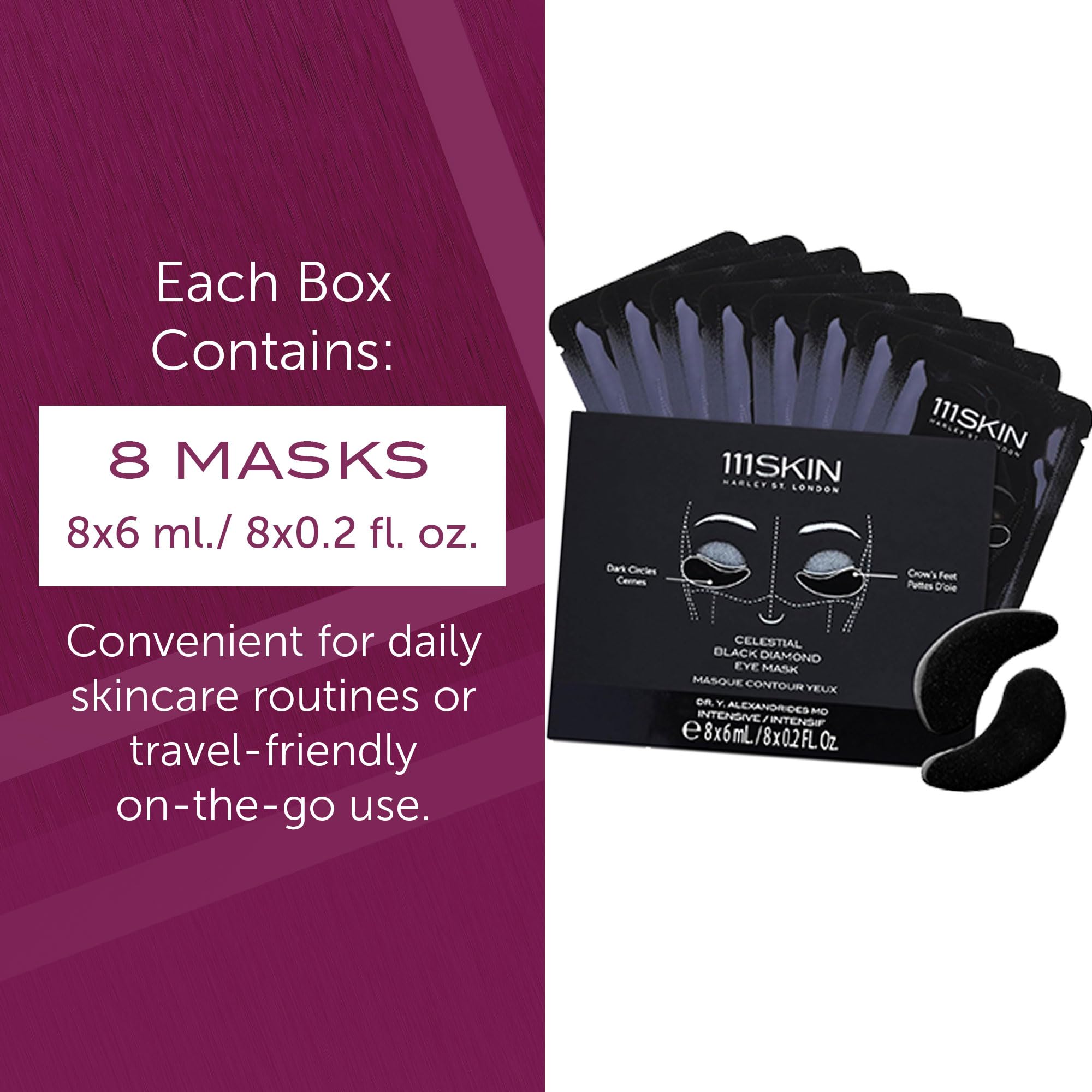 111SKIN label listing key ingredients such as retinol and niacinamide for transparency