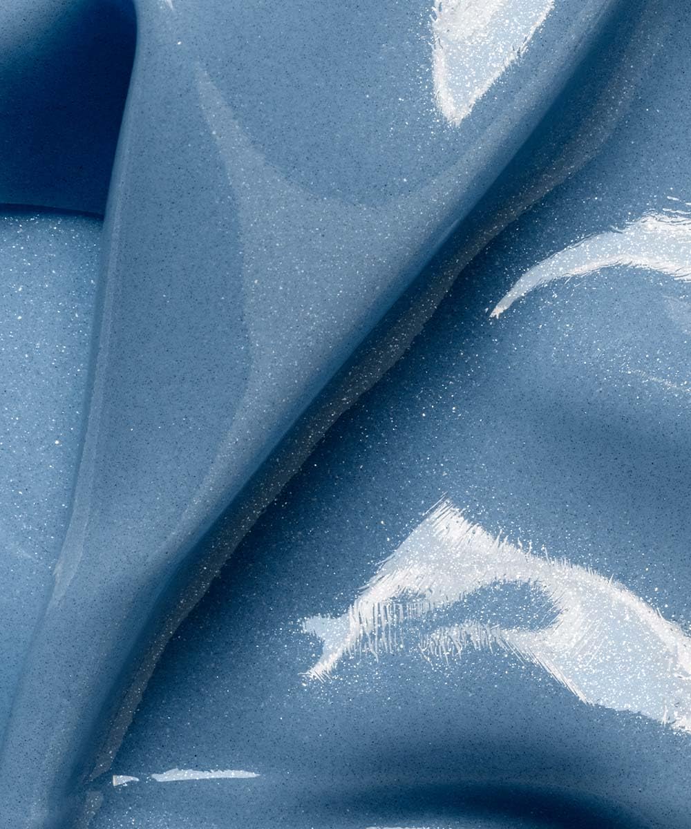 111SKIN single pair of blue hydrogel eye patches displayed for precise application