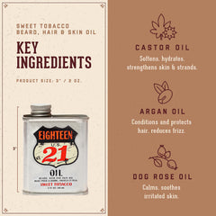 18.21 Man Made ingredient trio of argan, jojoba, and castor oils showcasing nourishing blend