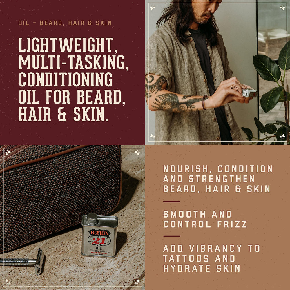18.21 Man Made oil pouring from dropper highlighting lightweight texture and quick absorbency