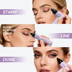 2CHILL in-use on a model applying the stamp and liner, demonstrating fast flawless wings
