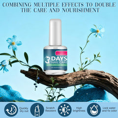 Generic 3 Days Nail Care focus on keratin-inspired ingredient depiction, highlights strengthening benefit