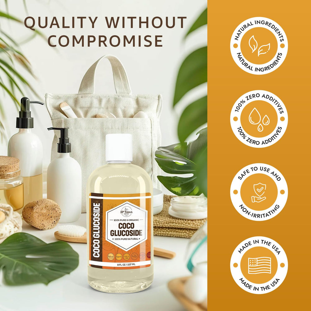 33RD PARALLEL mixed into shampoo formula to show improved texture and conditioning
