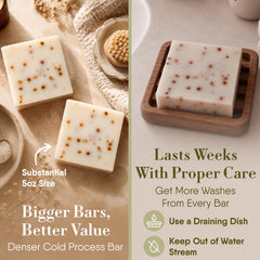 360Feel patchouli bar in hand for size comparison and easy travel-friendly convenience