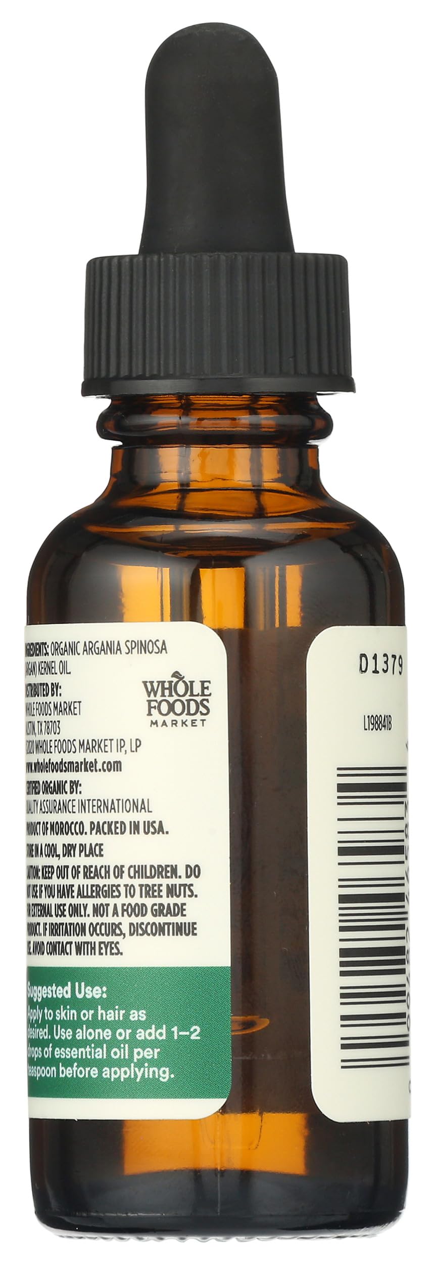365 by Whole Foods Market oil texture on spoon showing lightweight absorbent finish