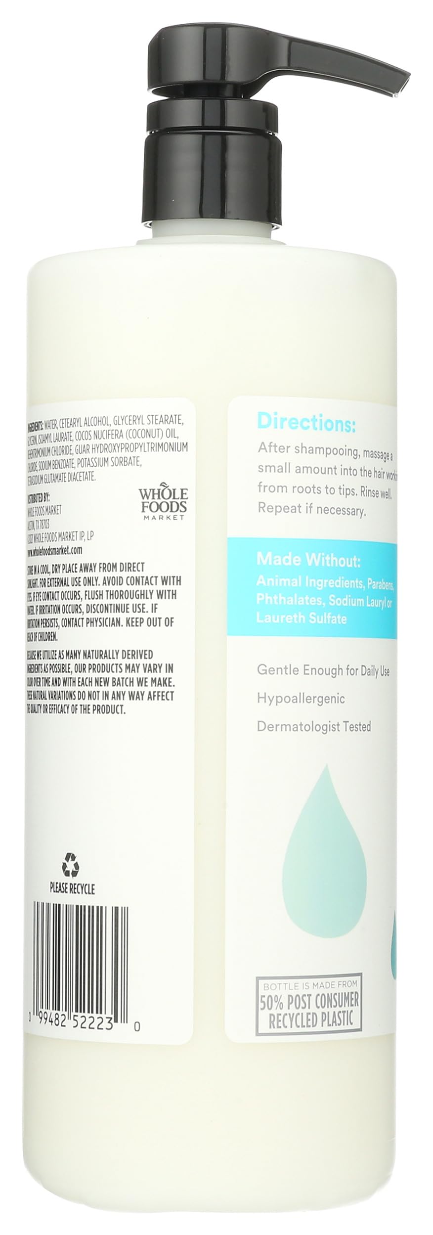 365 by Whole Foods Market pump top demonstrating easy dispensing and control