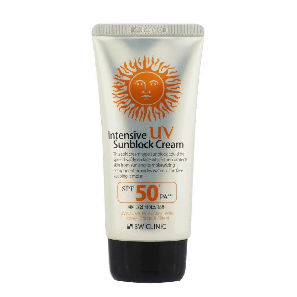 3W Clinic Dodo front packaging showing SPF50+ and tube benefits