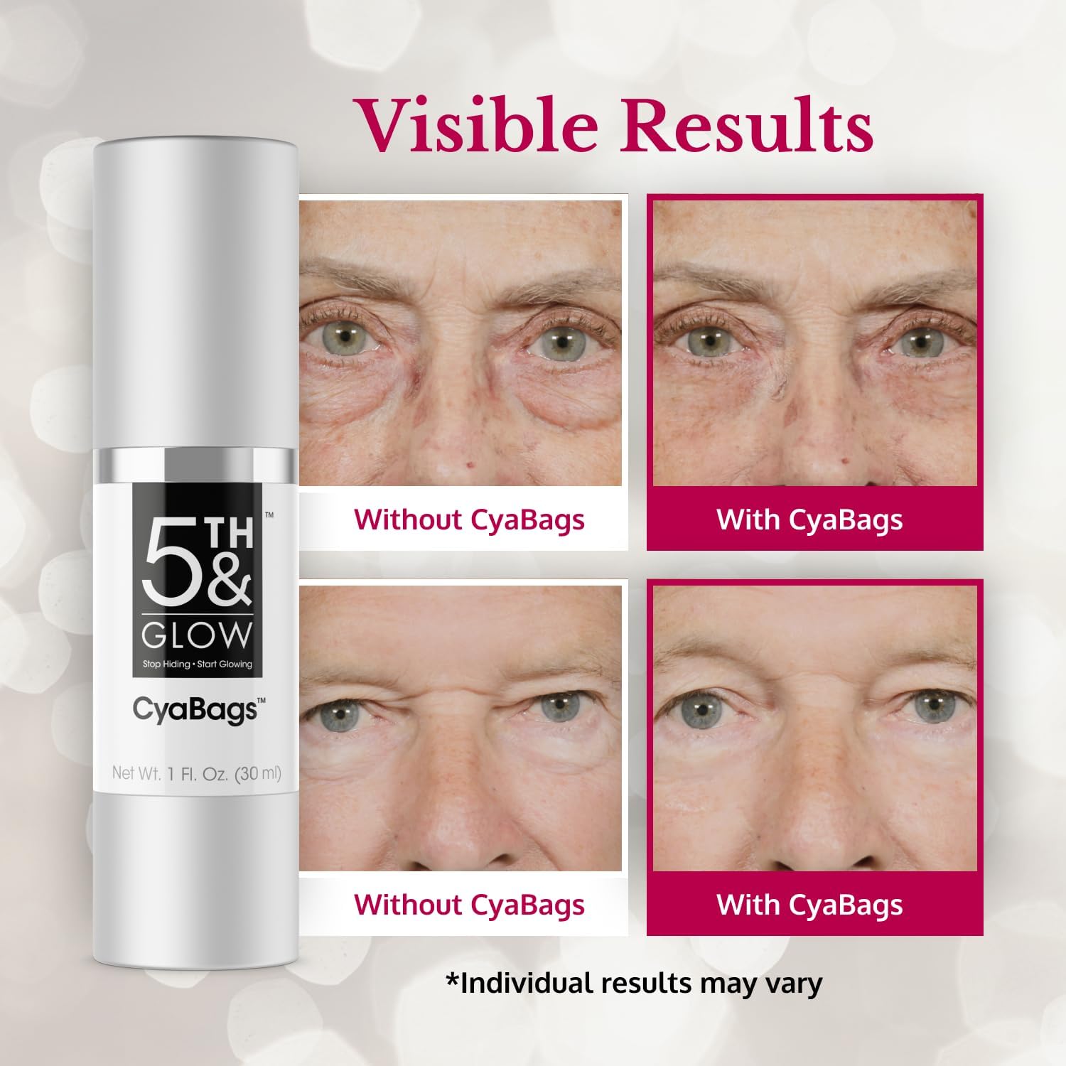 5th & Glow applied on hand demonstrating easy blending and quick absorption benefit