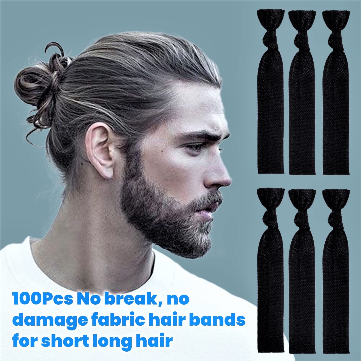 79STYLE close-up of knotted end highlighting easy grab and gentle removal