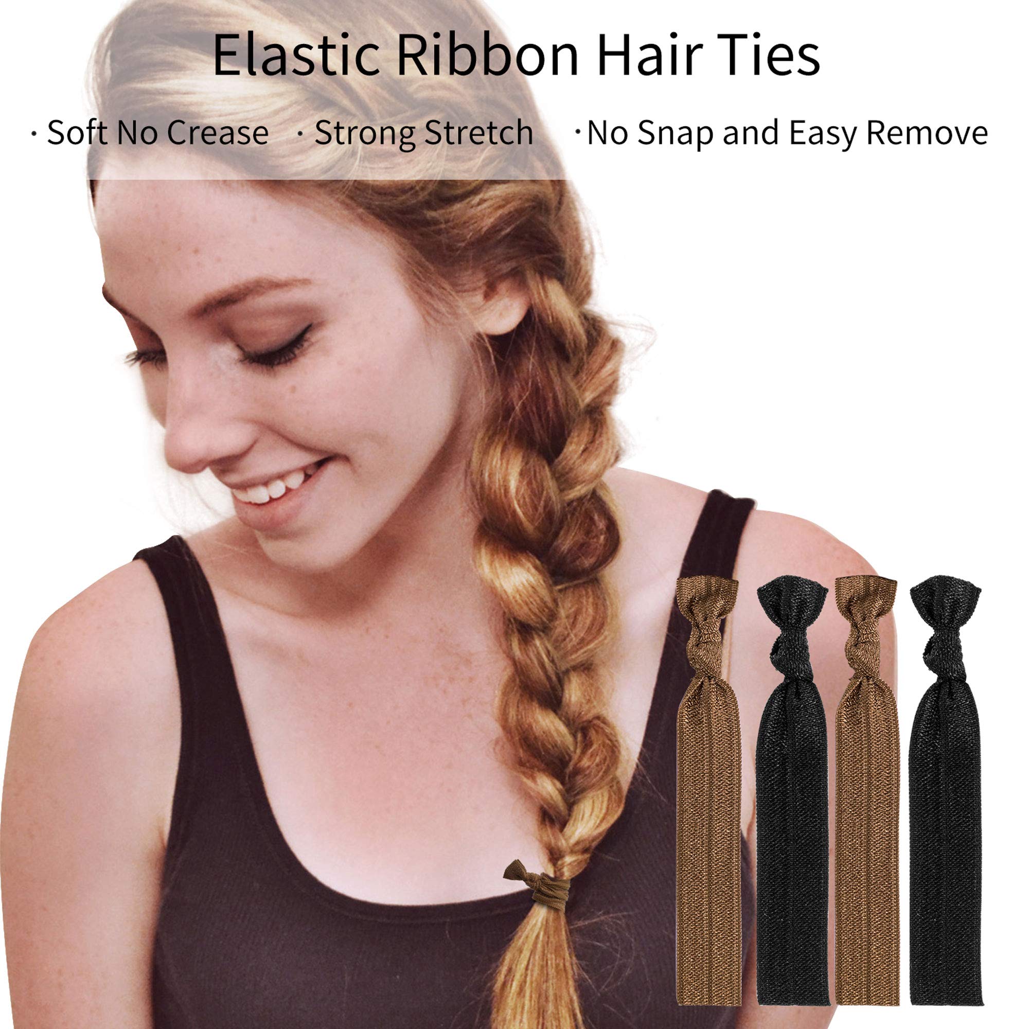 79STYLE hair tie holding a sleek ponytail for crease-free wear