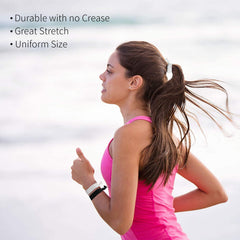 79STYLE worn in a ponytail demonstrating secure hold during activity