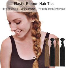79STYLE hair tie holding a sleek ponytail for crease-free wear