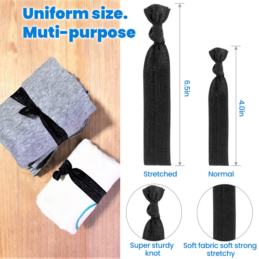 79STYLE ties in hand demonstrating size and strong stretch capacity