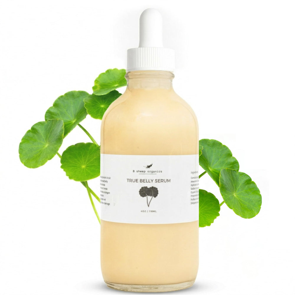 8 Sheep bottle front view showing true belly serum, clear labeling and clean design for easy identification