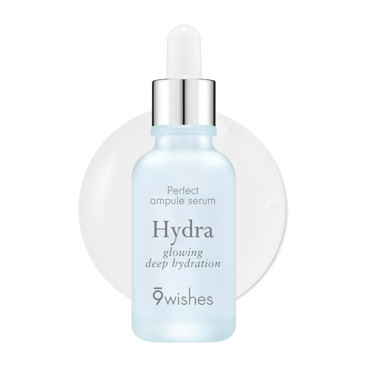 9 Wishes front bottle image showing sleek packaging and clear hydration benefits