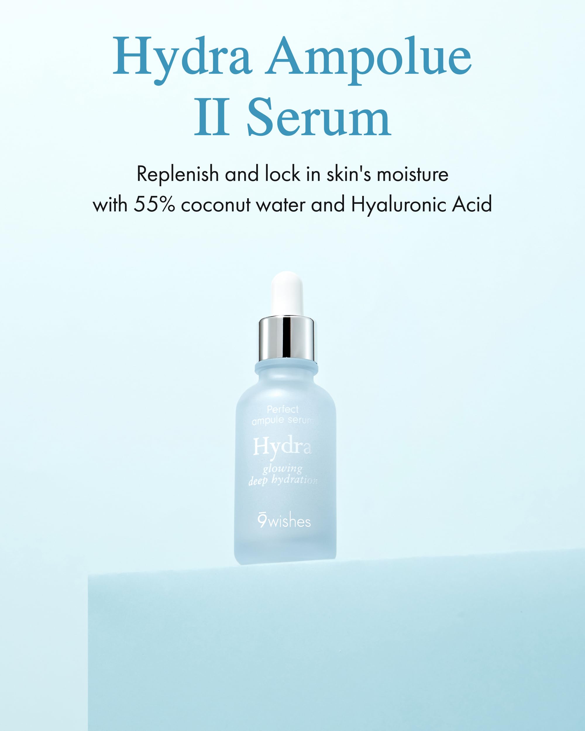 9 Wishes pipette dispensing serum showing precise application and convenience