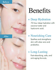 9 Wishes close-up of gel-serum texture showing lightweight absorption benefit