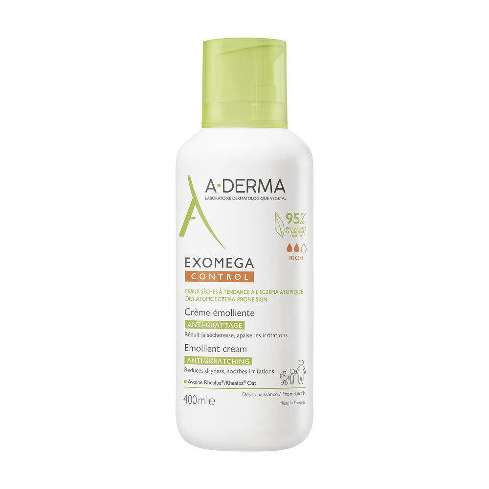 A-Derma Exomega cream front view soothing dry skin