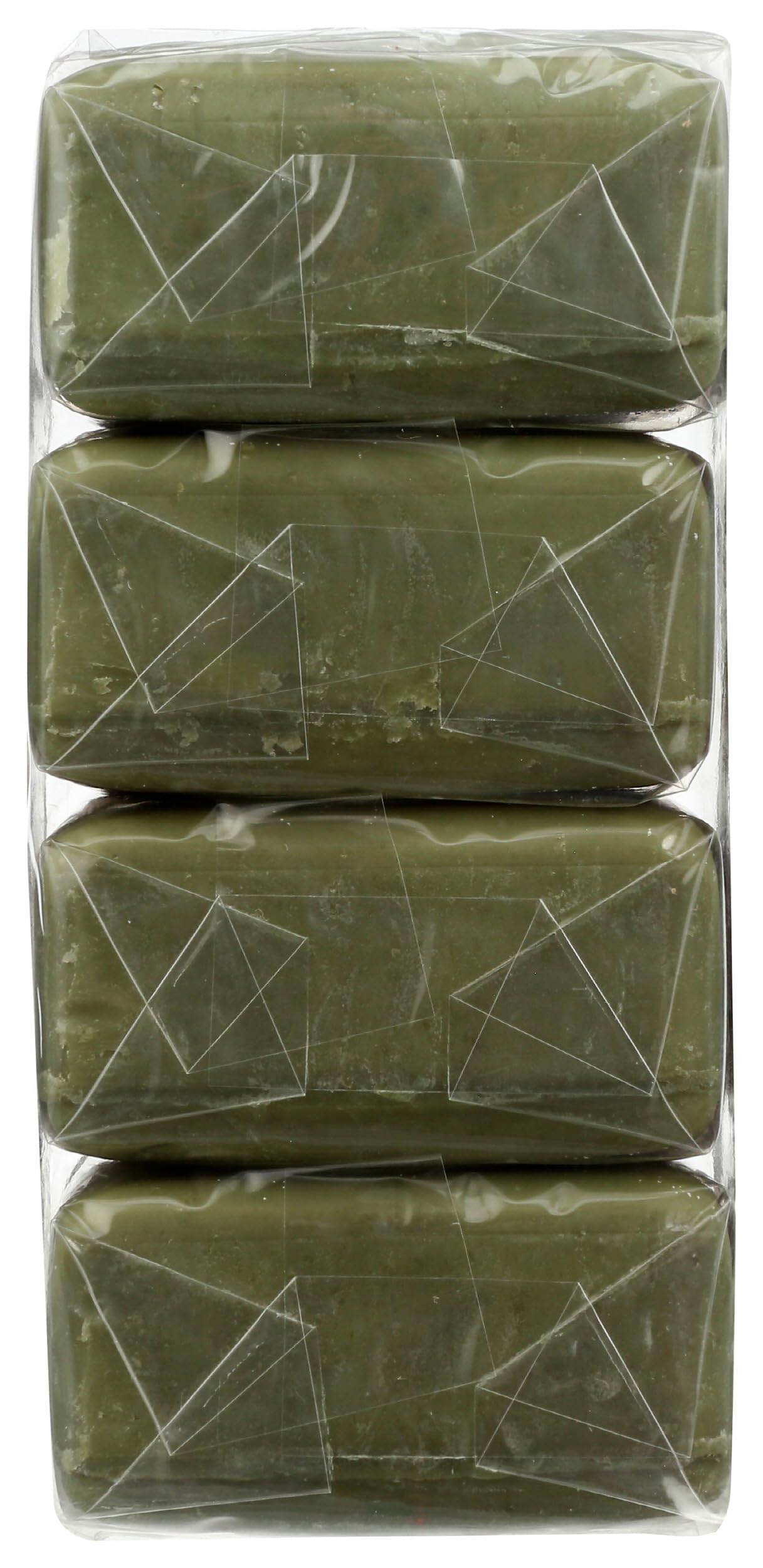 A LA MAISON side profile of a single bar highlighting firm triple-milled olive oil texture