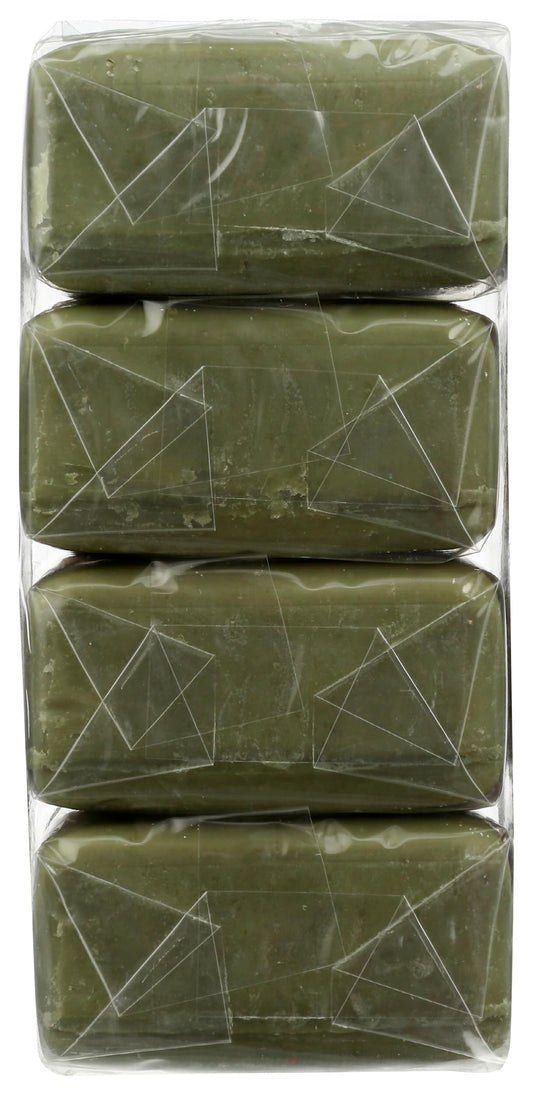 A LA MAISON side profile of a single bar highlighting firm triple-milled olive oil texture