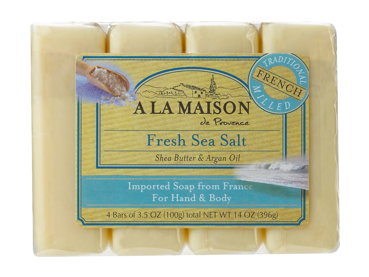 A LA MAISON front packaging showing four bars and neat presentation benefit: easy gifting