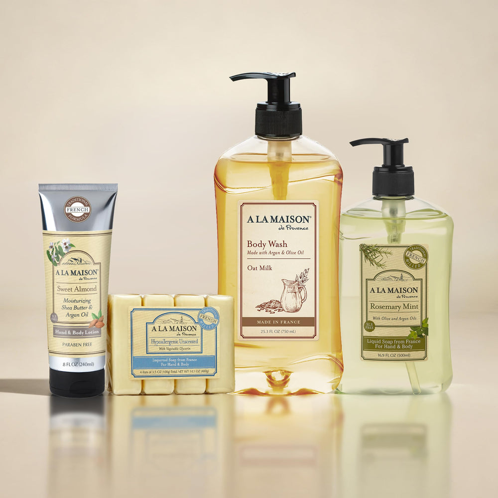 A LA MAISON individual bar wrapping and label visible benefit: protected freshness