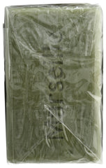 A LA MAISON label zoom on ingredients listing olive oil, lavender, and rosemary benefits