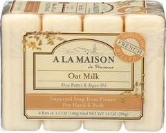 A LA MAISON close-up of a bar highlights smooth triple-milled texture