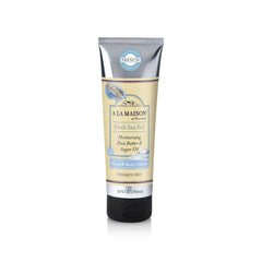 A LA MAISON front bottle image showing sea salt scent and benefits