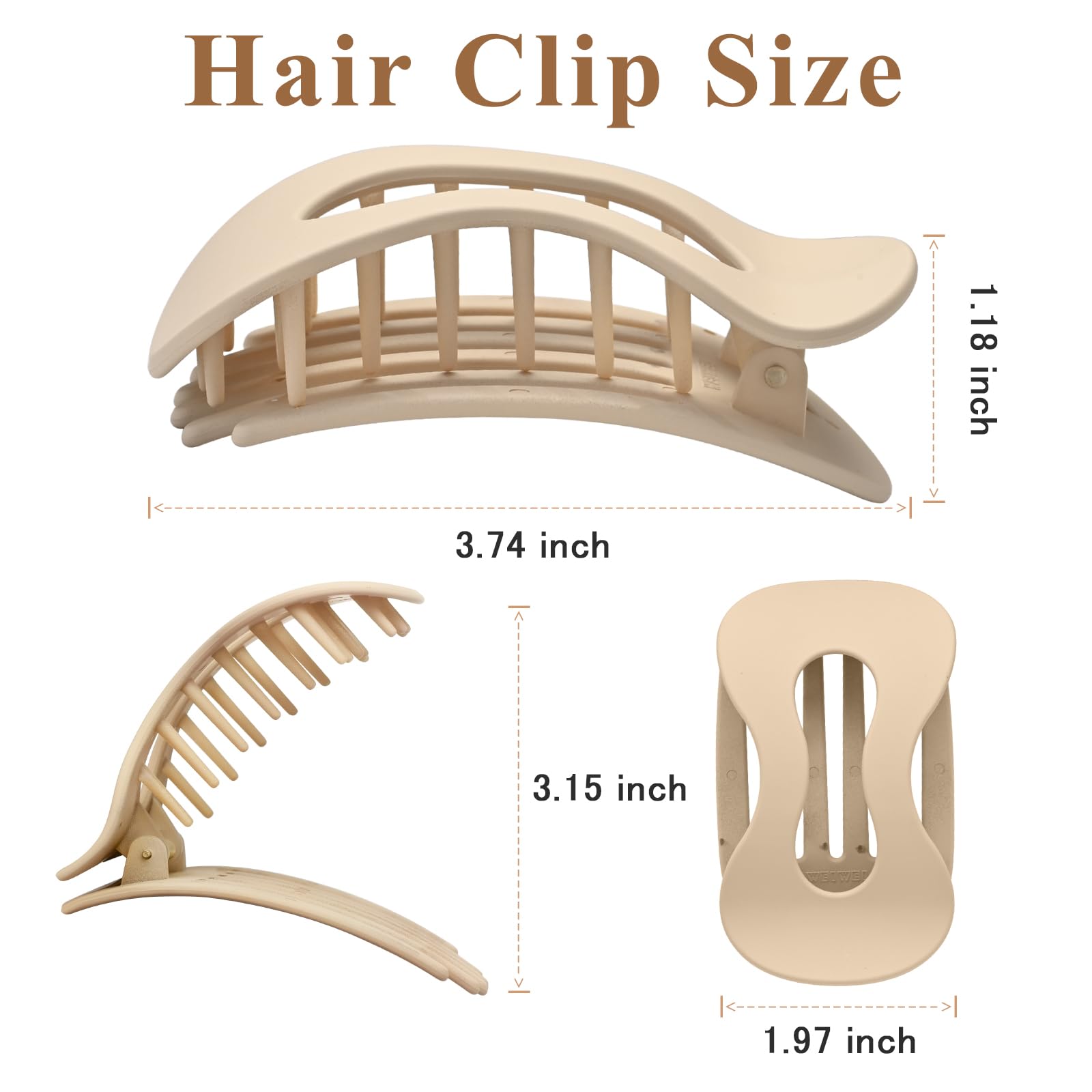Aaiffey close-up of clip teeth demonstrating firm no-slip grip