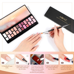 ABAC compact travel palette packed in a bag illustrating spill-free portability benefit