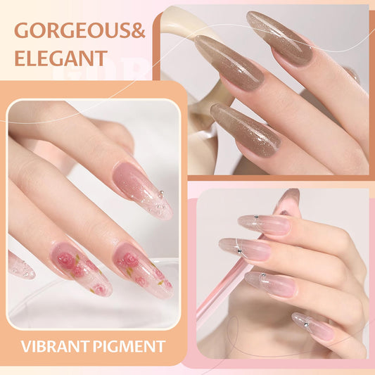ABAC detachable dual-head brush detail highlighting precision and versatile strokes for nail art