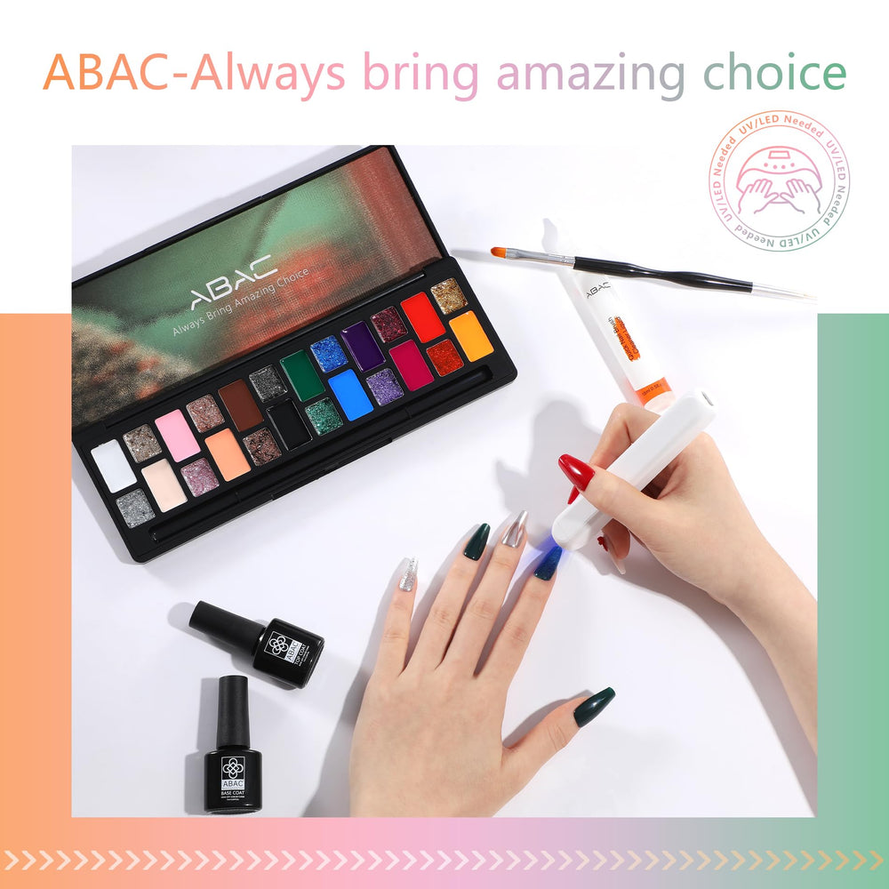 ABAC festival nail lifestyle shot of finished nails for party-ready color