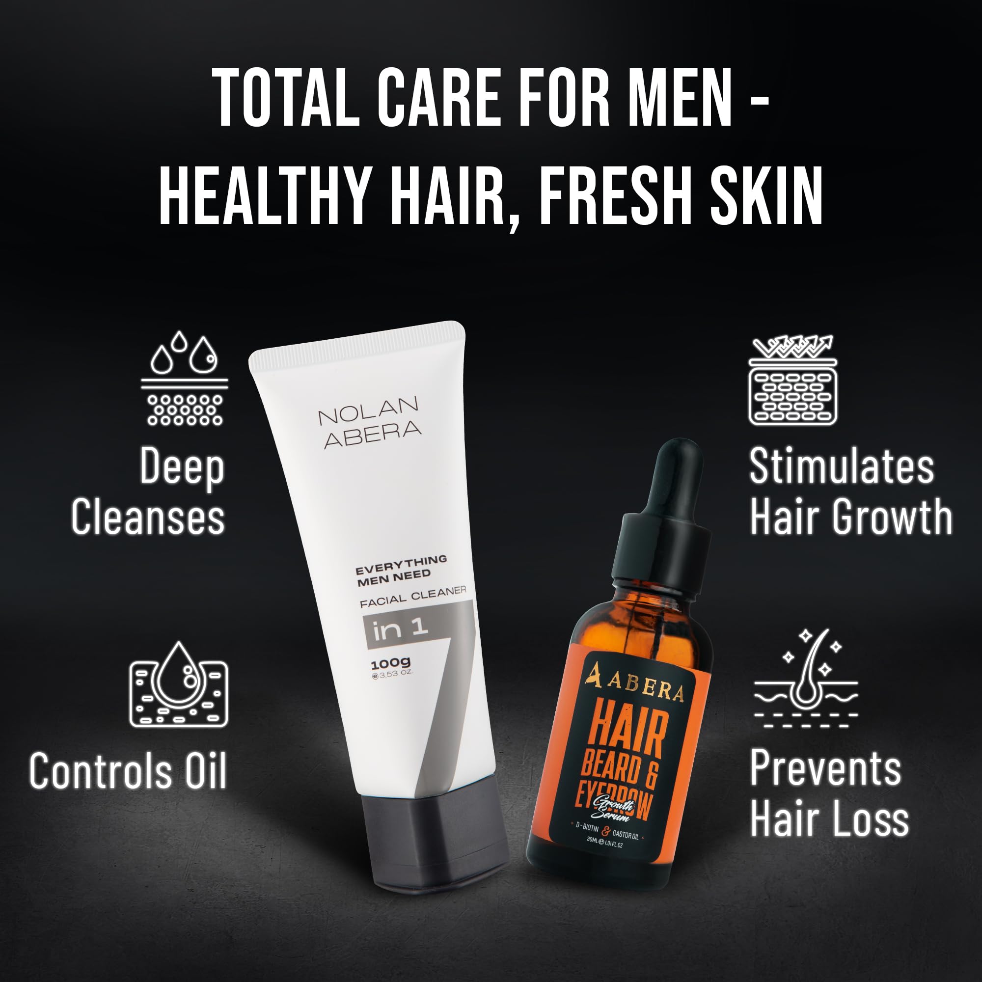ABERA Nolan on bathroom shelf lifestyle scene encouraging daily use