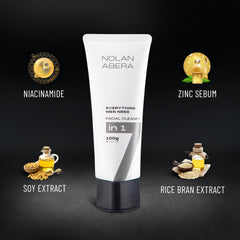 ABERA Nolan creamy texture lather detail illustrating smooth cleansing