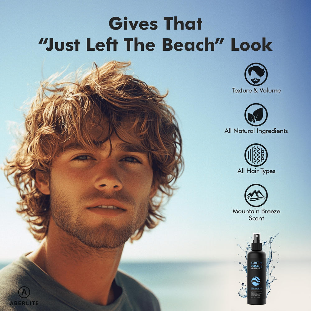 Aberlite bottle held in hand for size scale and convenient travel benefit