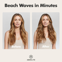 Aberlite textured hair close-up showcasing defined beachy waves benefit
