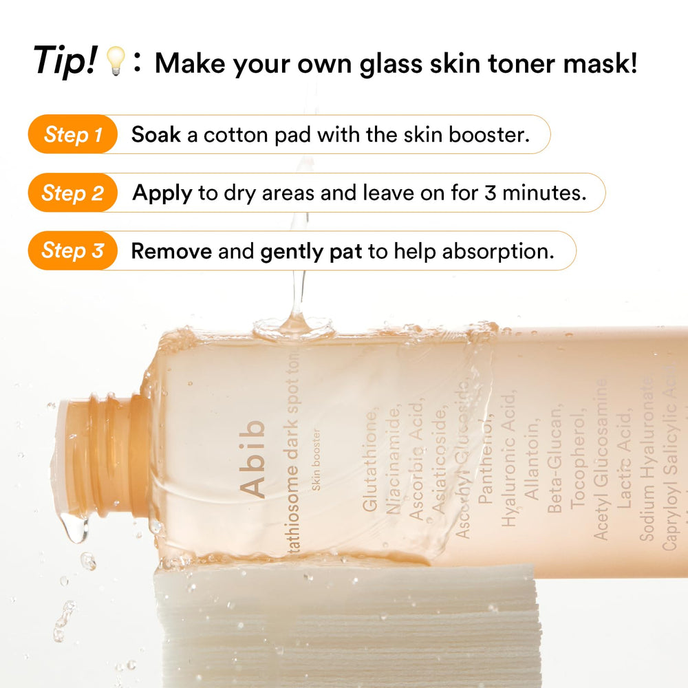 Abib skin after application showing quick absorption and smooth finish