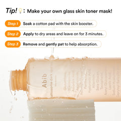 Abib skin after application showing quick absorption and smooth finish