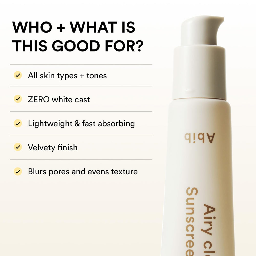 Abib sunscreen in a travel bag conveying daily on-the-go protection