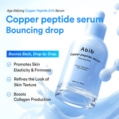 Abib pipette dispensing blue serum showing lightweight texture and absorption