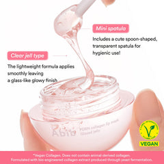 Abib glazed jelly packaging label detail showing ingredient and usage clarity